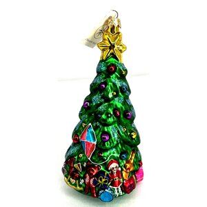 Radko Christmas Ornament Spruced up Spruce Decorated Tree 7" Tall Hand Painted